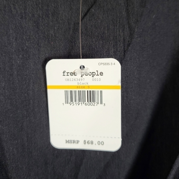 FREE PEOPLE Cleo bodysuit in black NWT - Picture 5 of 6